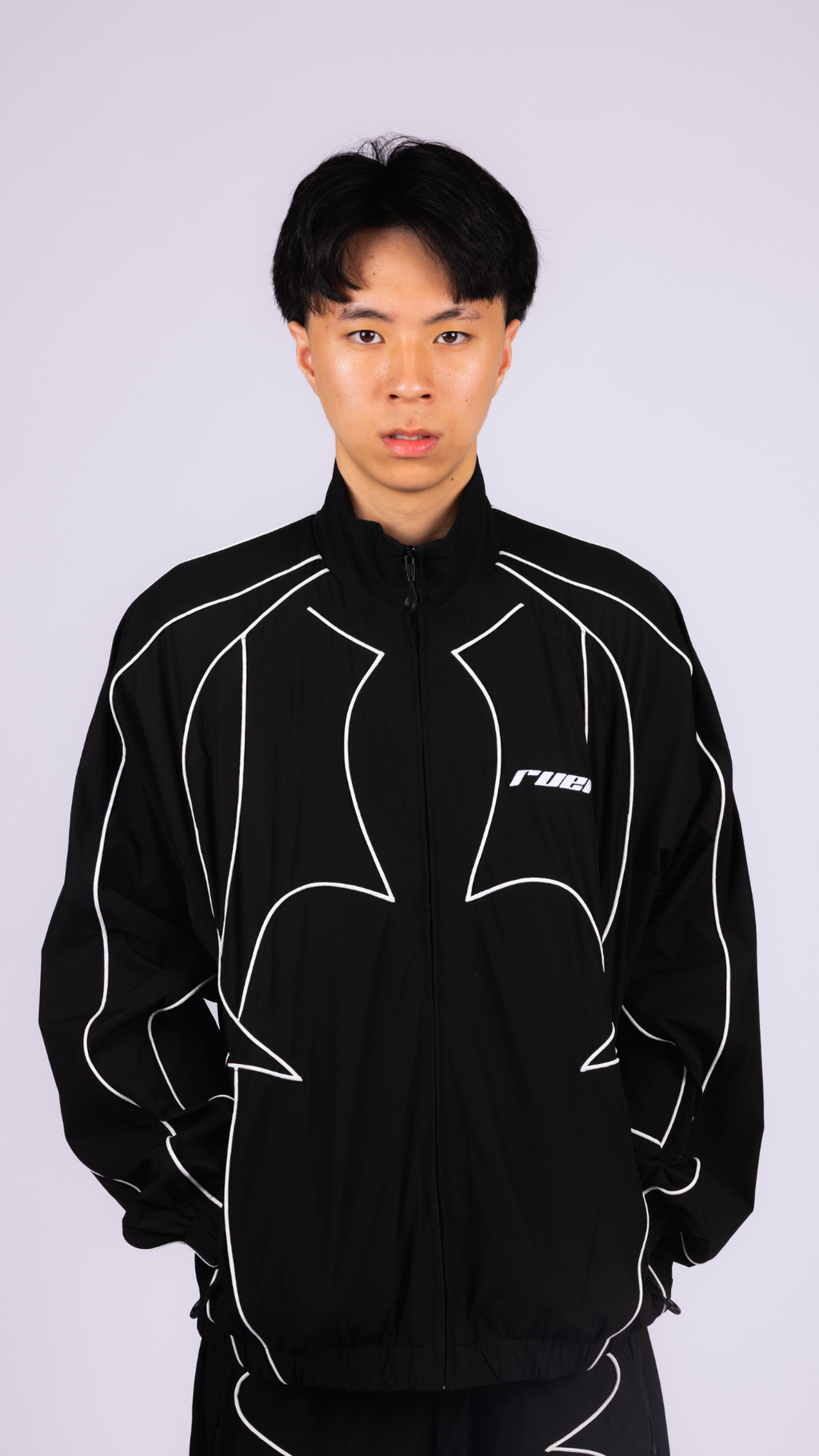 RUEI Black Track Jacket